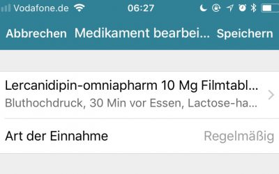 Einnahmehinweise in MyTherapy eingeben