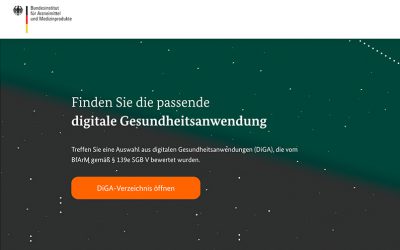 Das DiGA-Verzeichnis startet – die DiGA-Detailseite